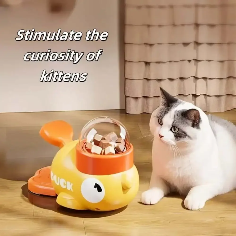 Interactive Cat Feeder Toy, Interactive Cat Toy - No Battery Needed, Manual Pres